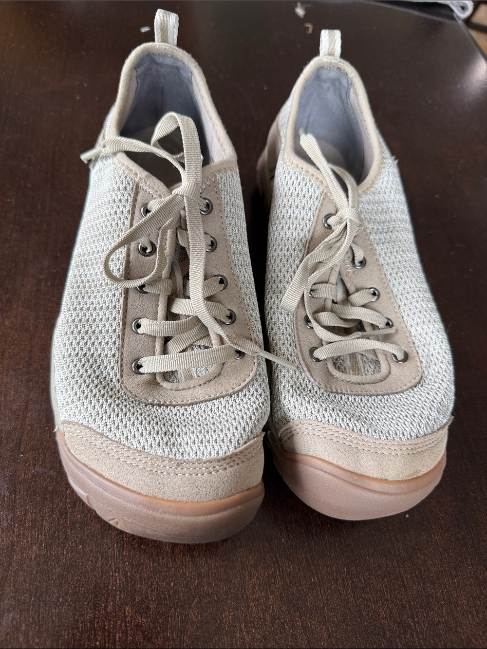 Keen Women's Beige Knit Sneakers